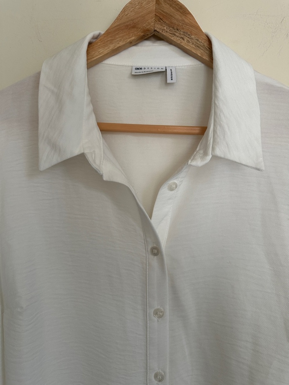 ASOS White Ruffle Sleeve Button Down - Picture 5 of 9